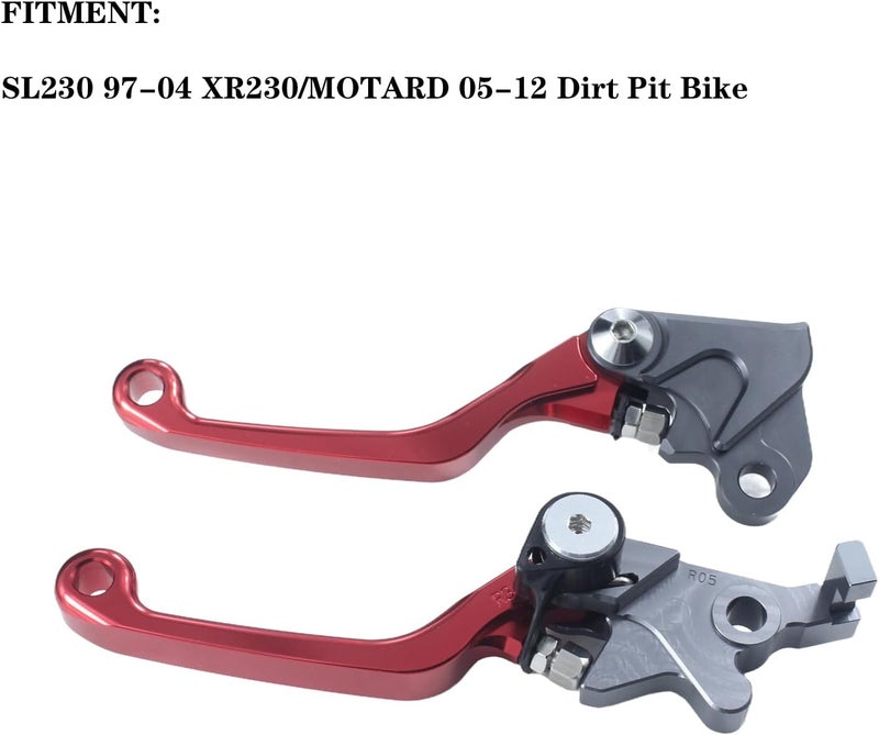 Adsspro Motorcycle Brake Clutch Lever Handle CNC Aluminum for SL230 97-04 XR230/MOTARD 05-12 Dirt Pit Bike - Image 2